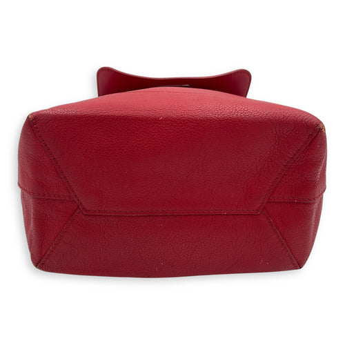 Louis Vuitton Lock Me Backpack Red in Taurillon Leather, Silver hardware_3