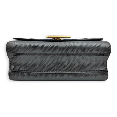 Louis Vuitton Twist Shoulder Bag MM Black in Epi Leather, Gold hardware_7
