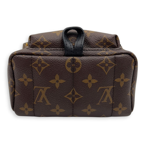 Louis Vuitton Palm Springs Mini Brown Backpack in Monogram Coated Canvas, Gold hardware_3