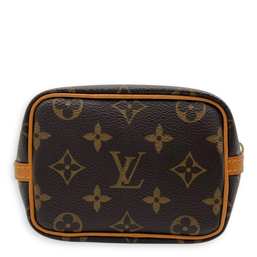 Louis Vuitton Noe Bucket Bag Brown in Monogram Coated Canvas, Gold hardware_5