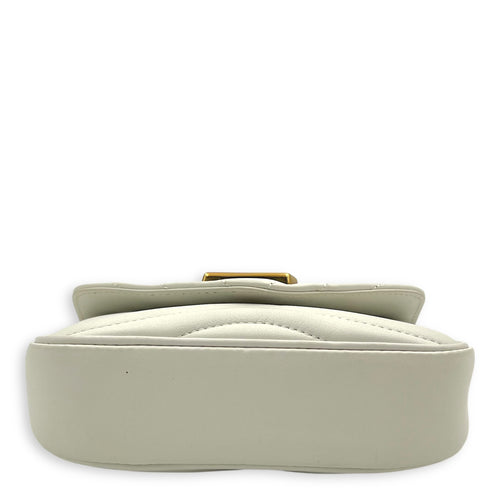 Louis Vuitton New Wave Crossbody Bag White in Calfskin, Gold hardware_5