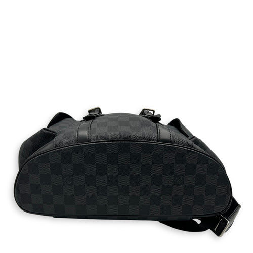 Louis Vuitton Christopher Backpack Graphite in Coated Canvas, Silver hardware_5