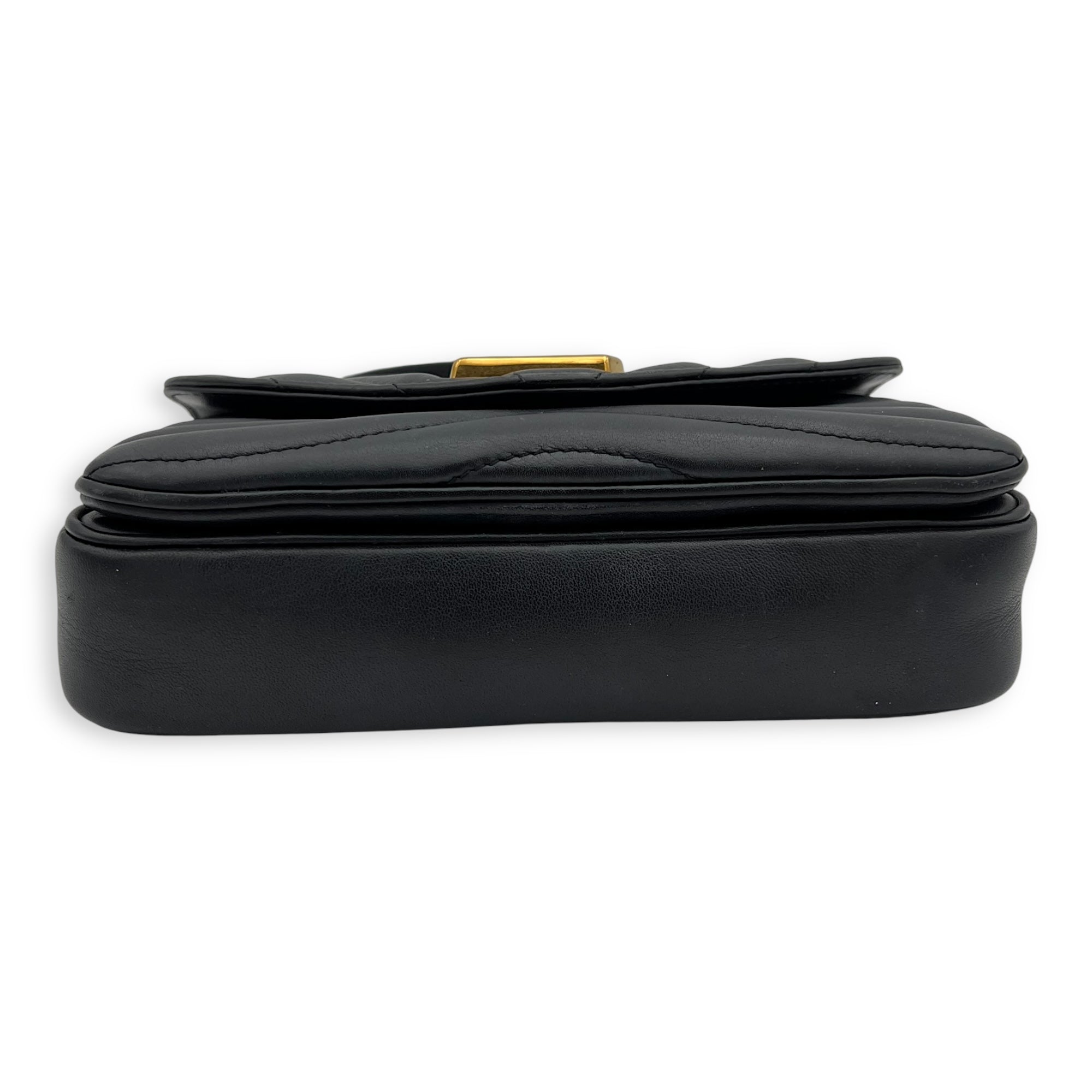 Louis Vuitton New Wave Crossbody Bag PM Black in Calfskin, Gold hardware_5