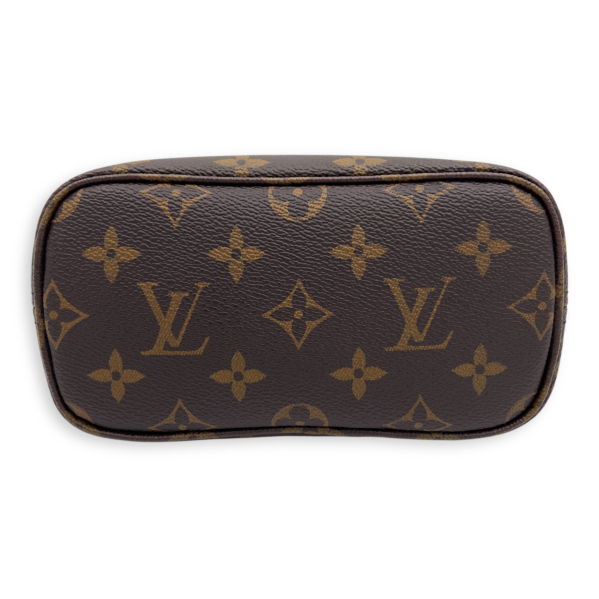 Louis Vuitton Neverfull Crossbody Bag BB Brown in Monogram Coated Canvas, Gold hardware_5