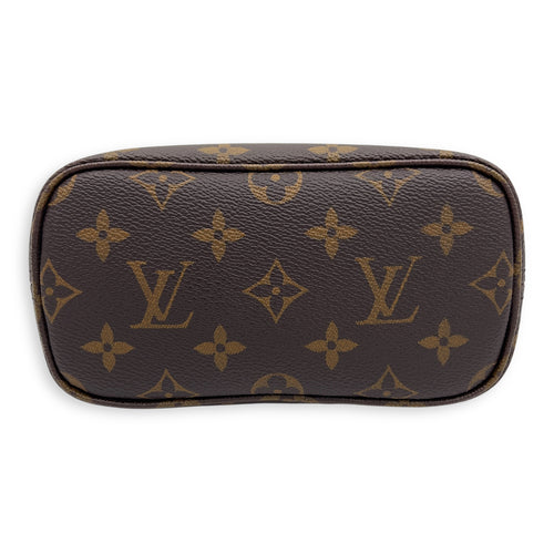 Louis Vuitton Neverfull Crossbody Bag BB Brown in Monogram Coated Canvas, Gold hardware_5