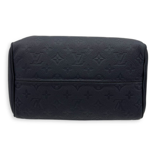 Louis Vuitton Speedy Bandouliere Top Handle Bag 25 Blue in Empreinte Leather, Gold hardware_11