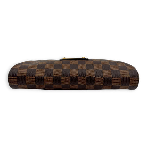 Louis Vuitton Eva Crossbody Bag Brown in Coated Canvas, Gold hardware_6