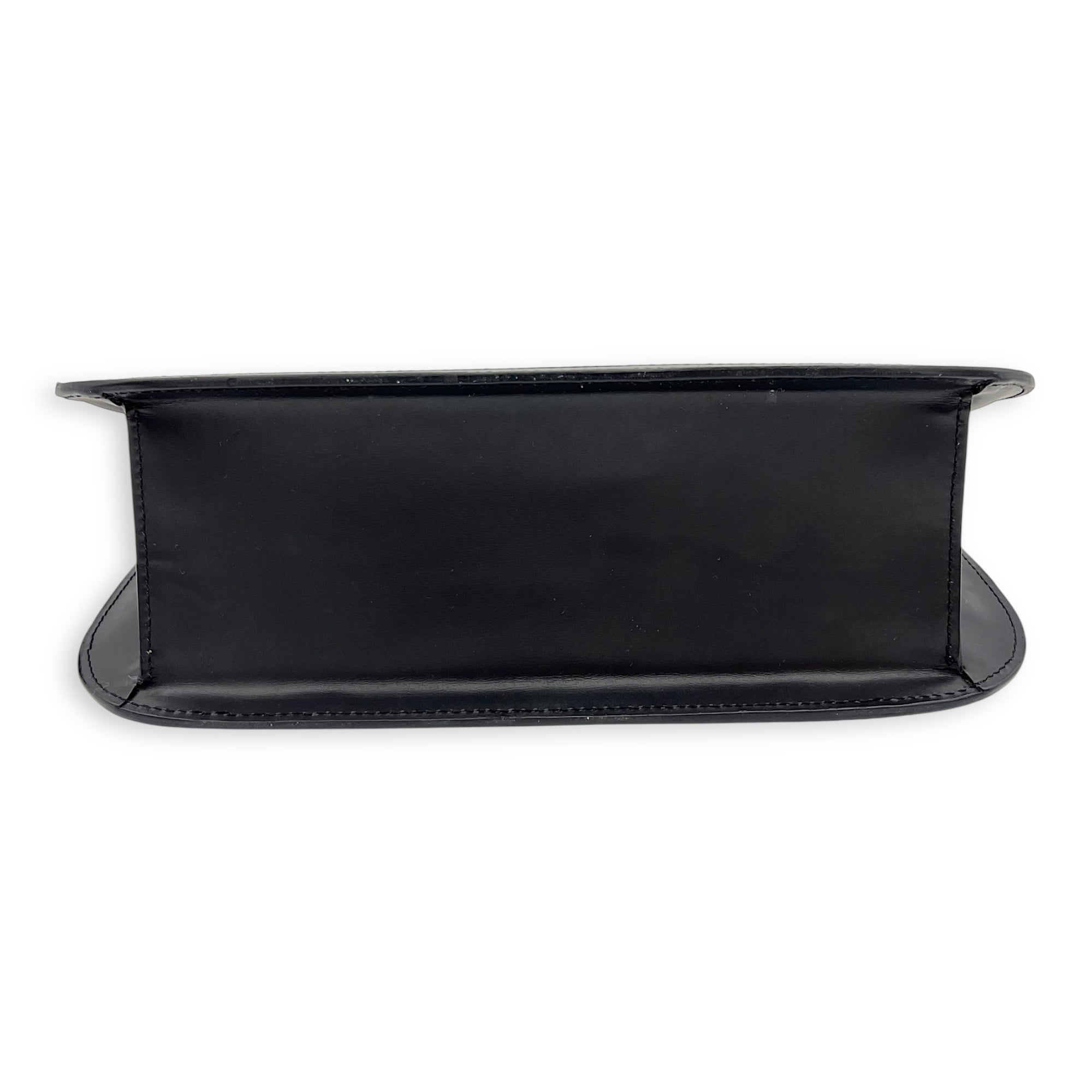 Loewe Vintage Top Handle Bag Black in Calfskin, Silver hardware_9