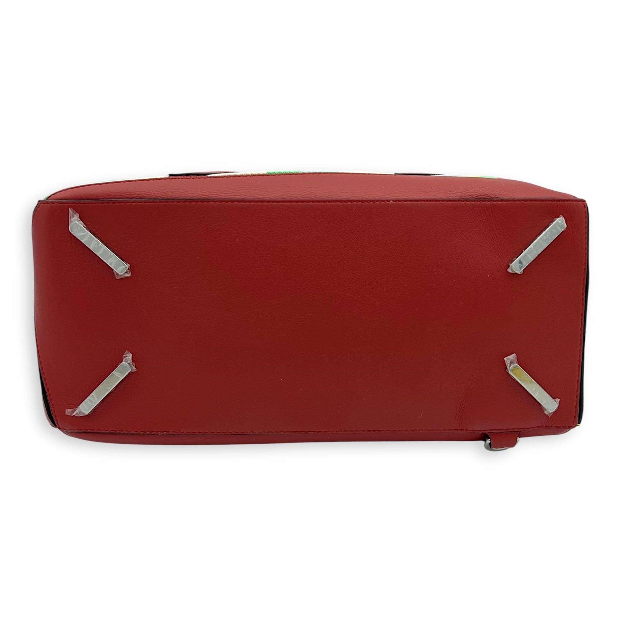 Loewe Puzzle Crossbody Bag LG Multi-colour in Leather and canvas, Silver hardware_7