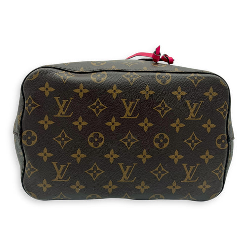 Louis Vuitton NeoNoe Crossbody Bag Brown in Monogram Coated Canvas, Gold hardware_7