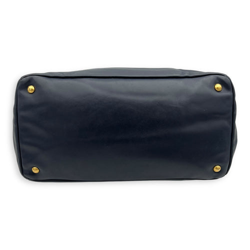 Prada 2 way bag Top Handle Bag Blue in Calfskin, Gold hardware_1