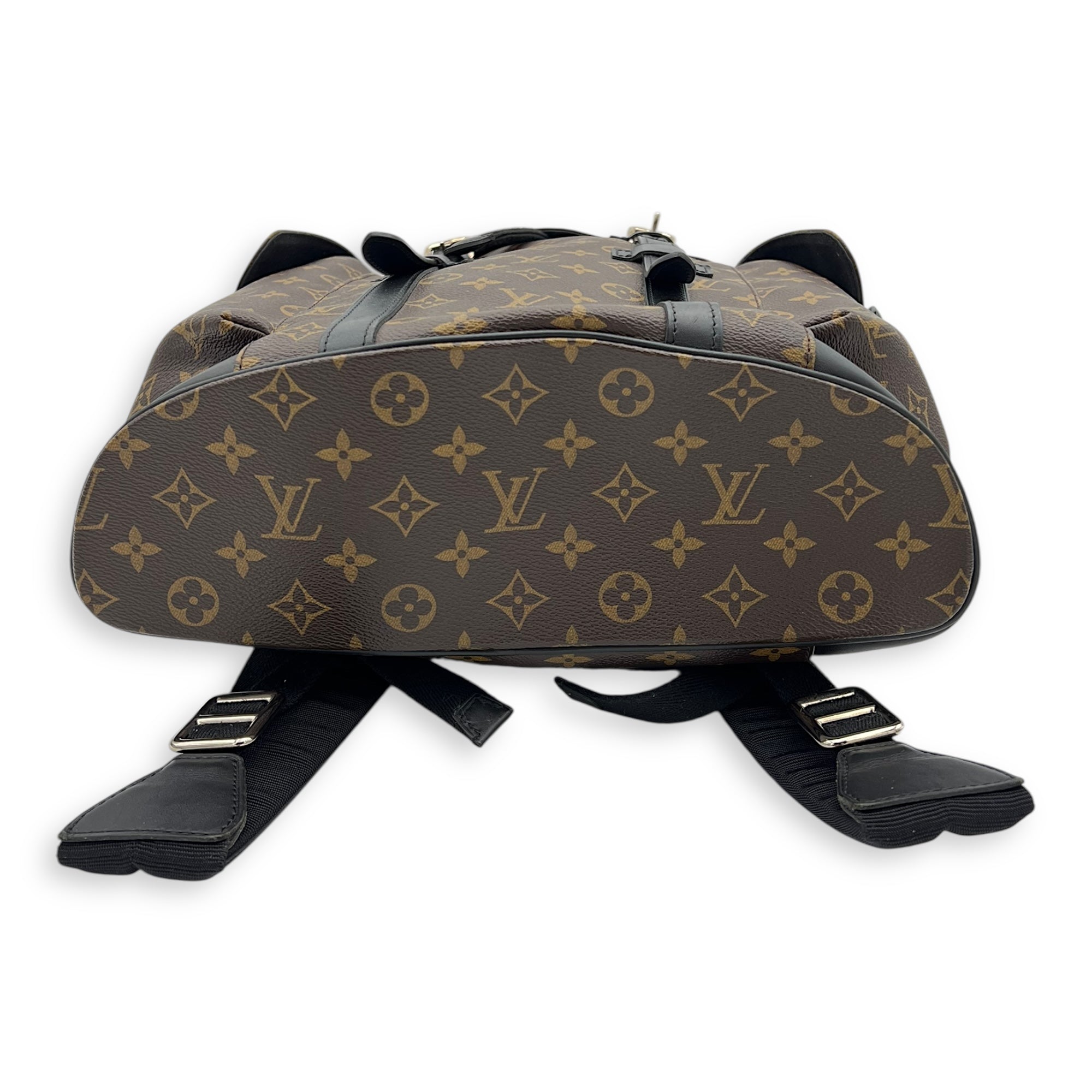 Louis Vuitton Christopher Backpack Brown in Monogram Coated Canvas, Gold hardware_4