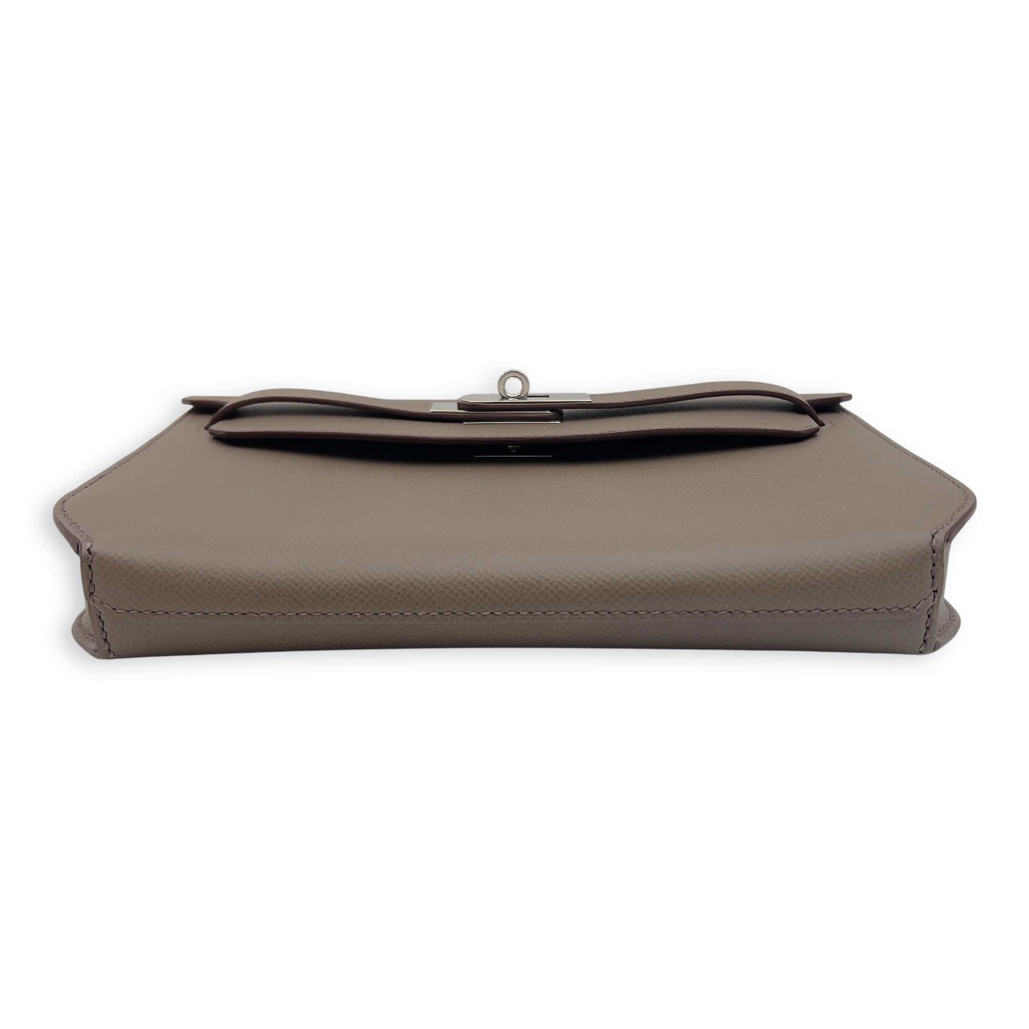 Hermès Kelly Depeches 25 Taupe Clutch in Epsom, Palladium hardware_3