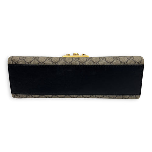 Gucci Padlock Shoulder Bag Brown in Coated Canvas, Gold hardware_3