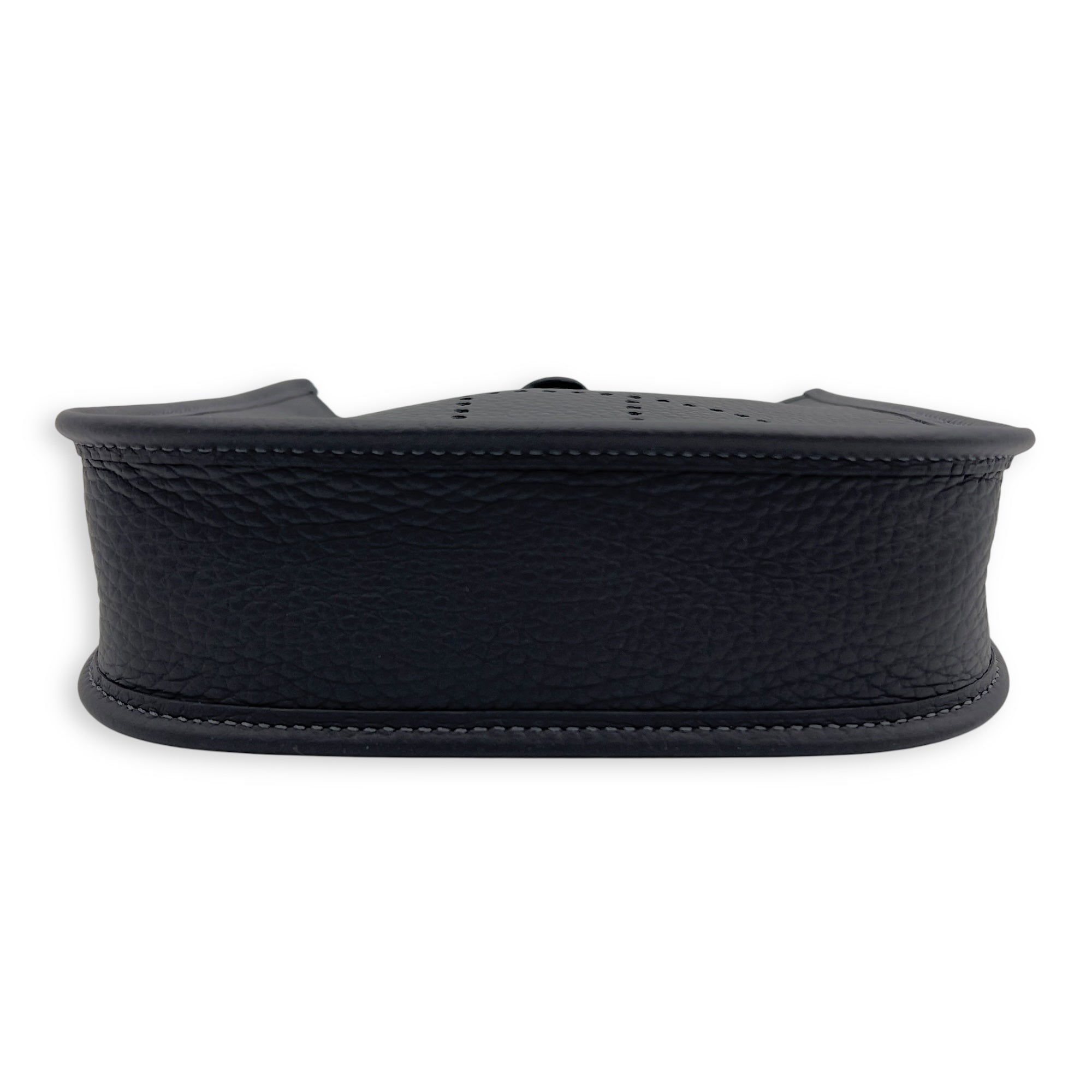 Hermès Evelyne TPM Ardoise Crossbody Bag in Clemence, Permabrass hardware_7