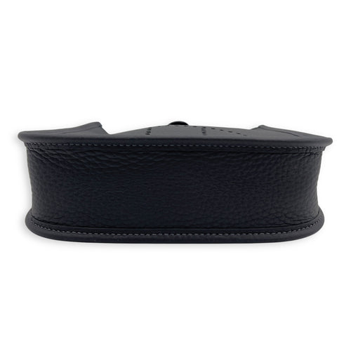 Hermès Evelyne TPM Ardoise Crossbody Bag in Clemence, Permabrass hardware_7