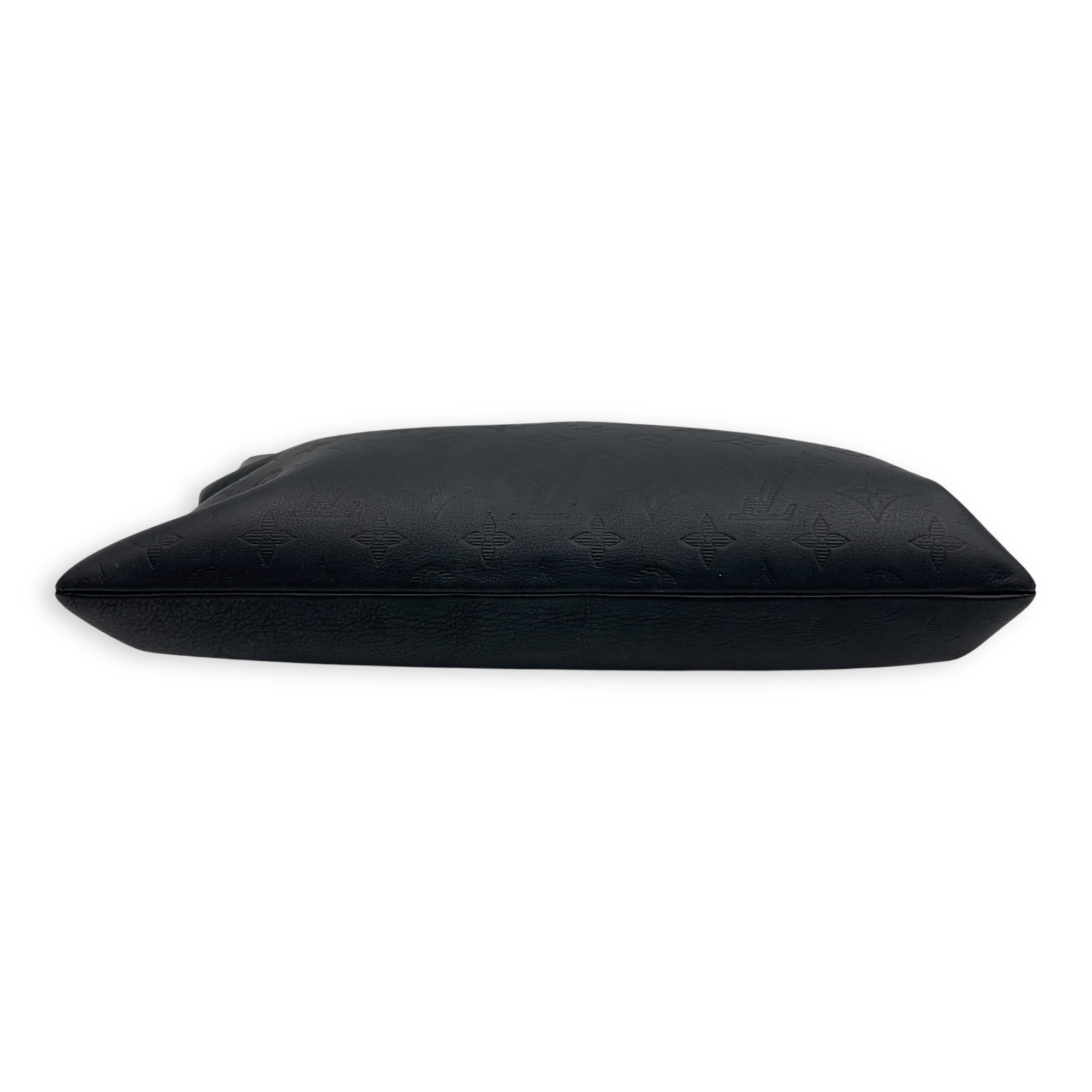 Louis Vuitton Discovery Pouch Black in Calfskin, Silver hardware_4