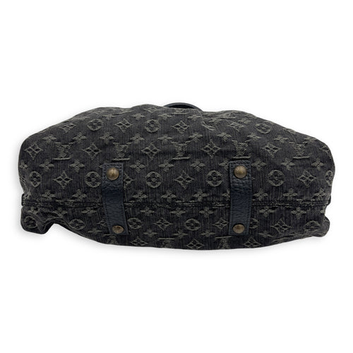 Louis Vuitton Neo Cabby Top Handle Bag MM Black in Denim, Gold hardware_5