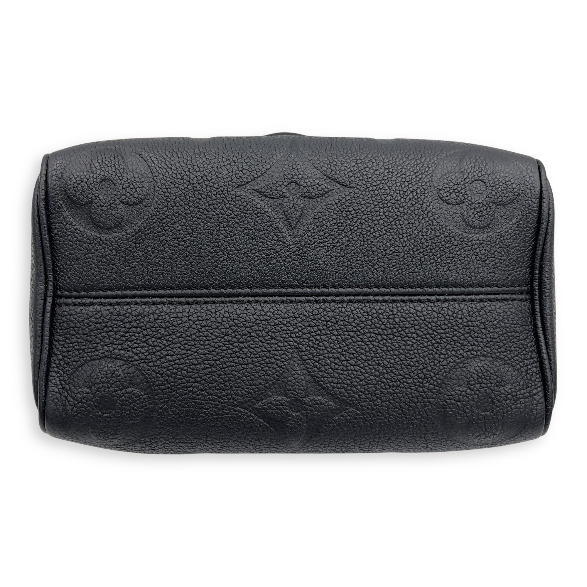 Louis Vuitton Speedy Bandouliere Top Handle Bag 20 Black in Empreinte Leather, Gold hardware_5