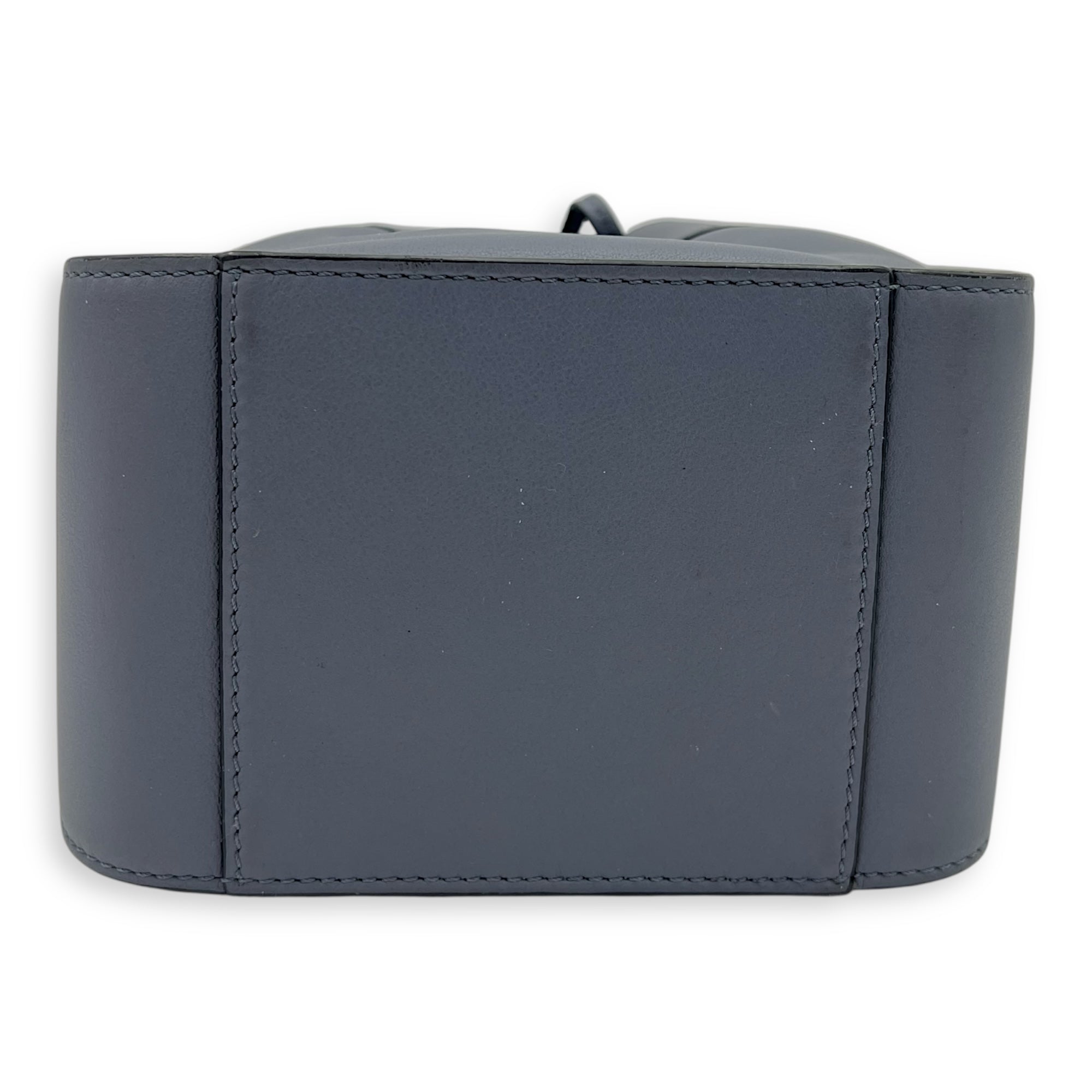 Loewe Hammock Mini Blue Shoulder Bag in Calfskin, Silver hardware_12
