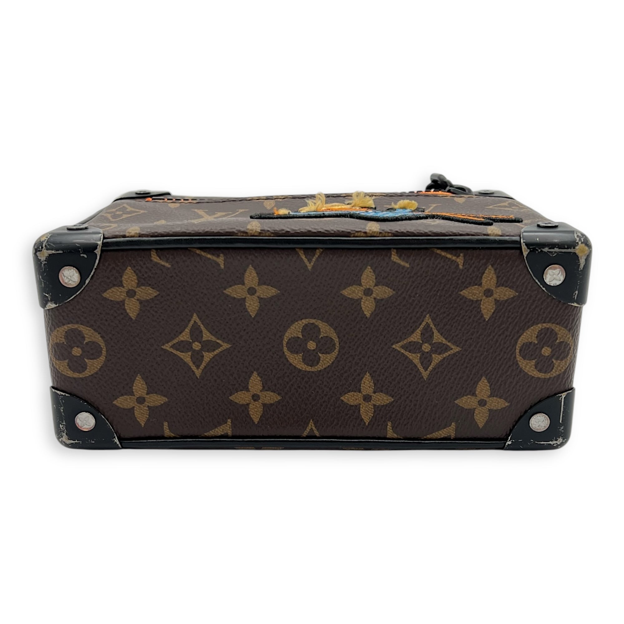 Louis Vuitton Soft Trunk Shoulder Bag Brown in Monogram Coated Canvas, Black hardware_11