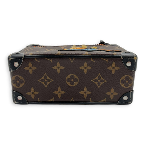 Louis Vuitton Soft Trunk Shoulder Bag Brown in Monogram Coated Canvas, Black hardware_11