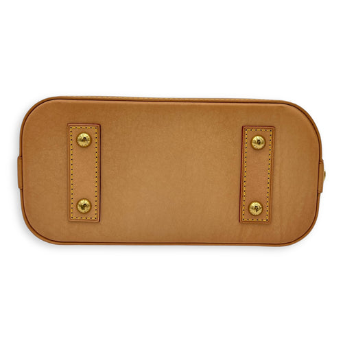 Louis Vuitton Alma BB Brown Top Handle Bag in Monogram Coated Canvas, Gold hardware_7