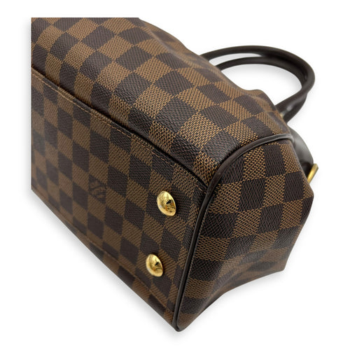 Louis Vuitton Trevi PM Damier Ebene Top Handle Bag in Coated Canvas, Gold hardware_14