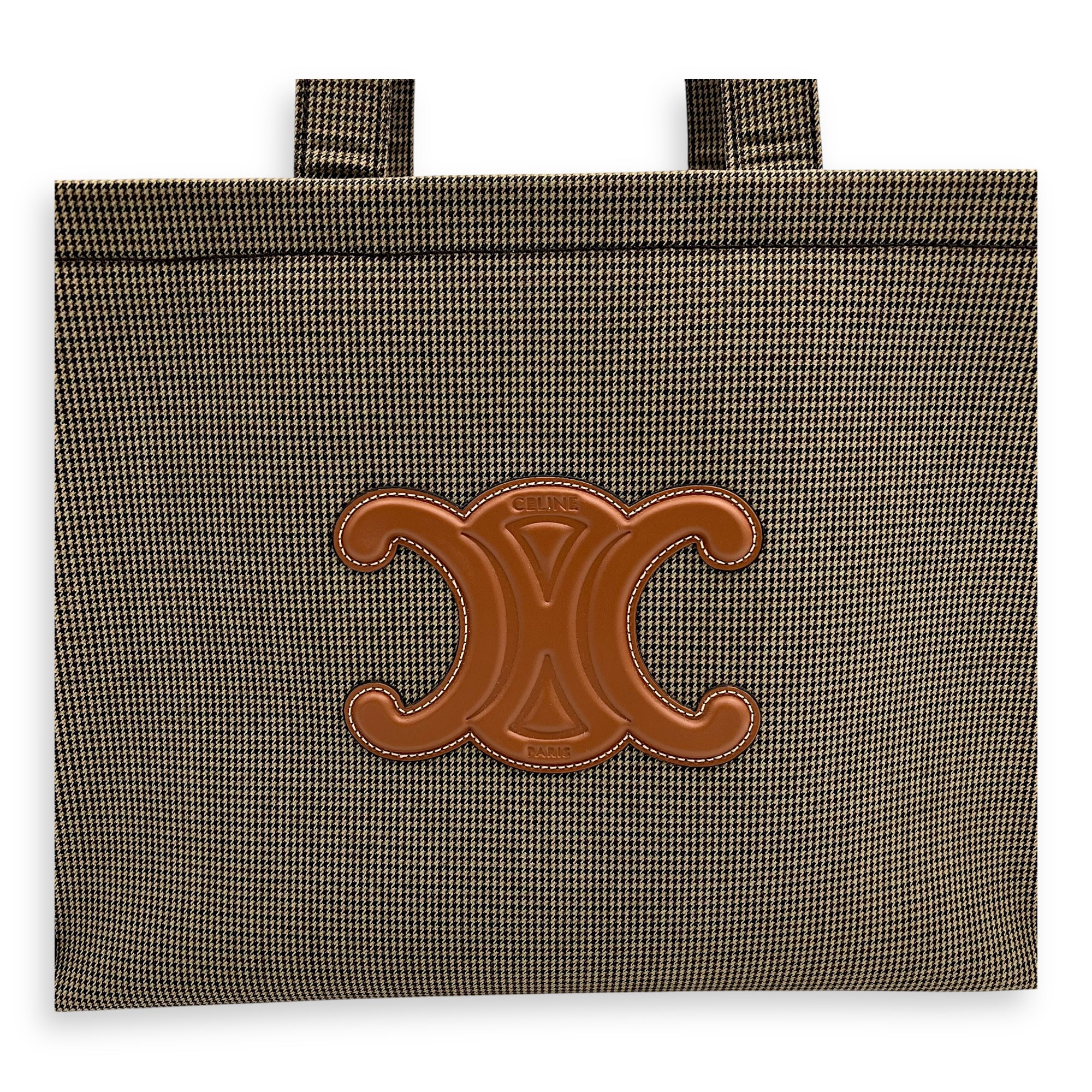 Celine Cabas Tote Bag Large Brown in Canvas_7