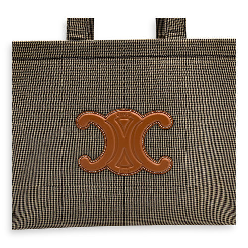 Celine Cabas Tote Bag Large Brown in Canvas_7