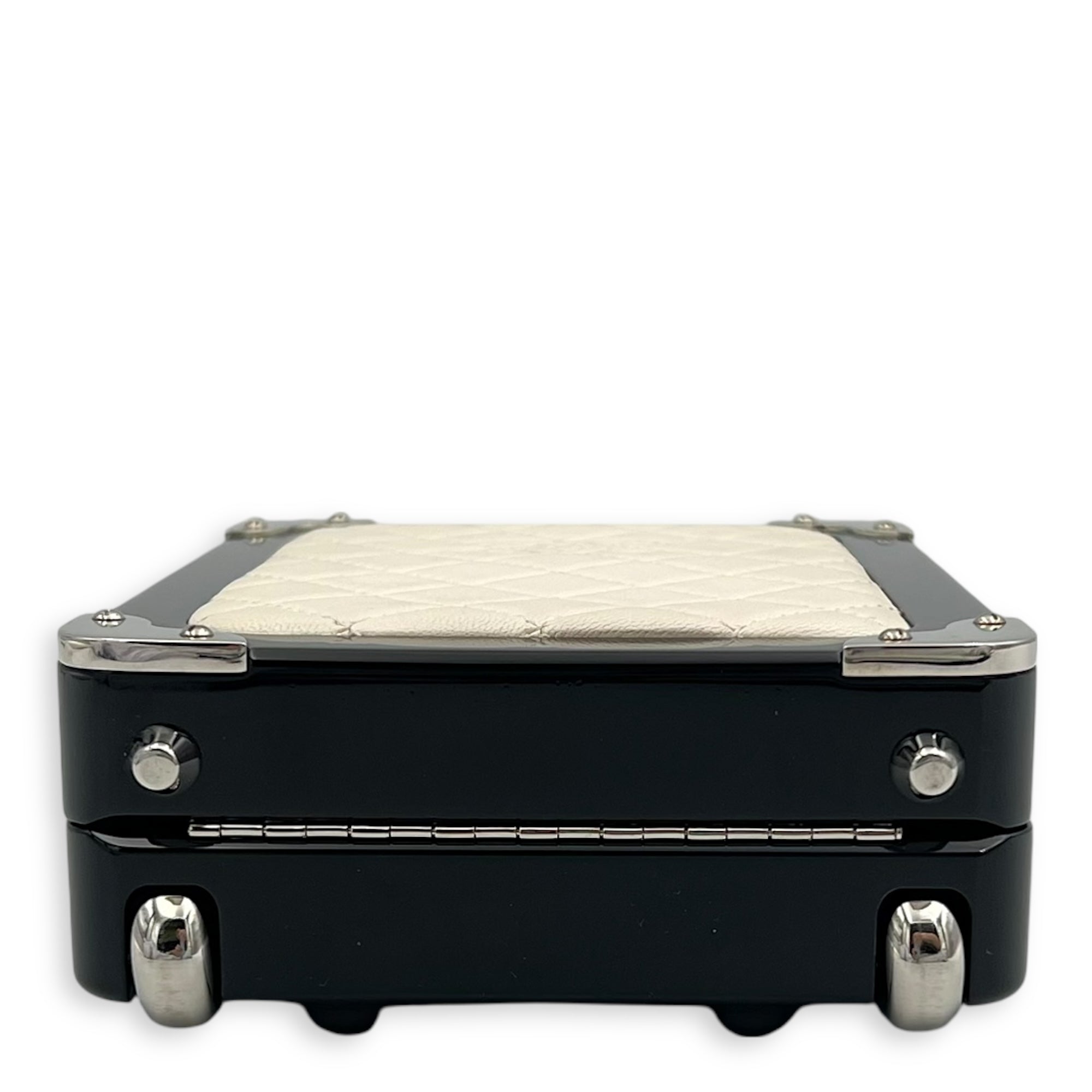 Chanel Minaudiere Trolley  Clutch White in Others, Silver hardware_5
