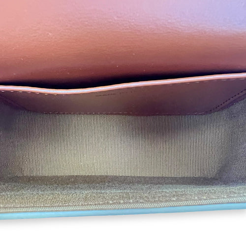 Celine Claude Mini Brown Crossbody Bag in Coated Canvas, Gold hardware_5