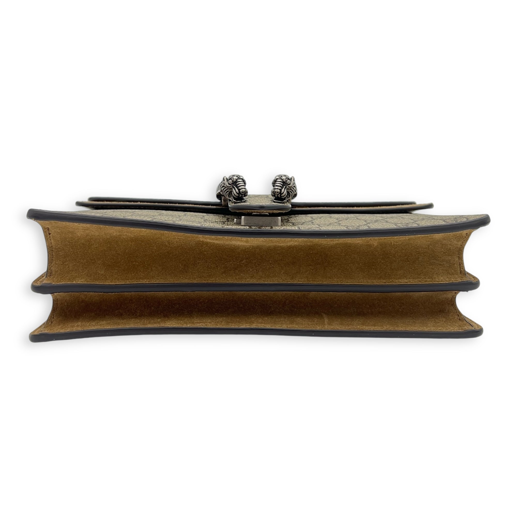 Gucci Dionysus Small Brown Shoulder Bag in Coated Canvas, Ruthenium hardware_6