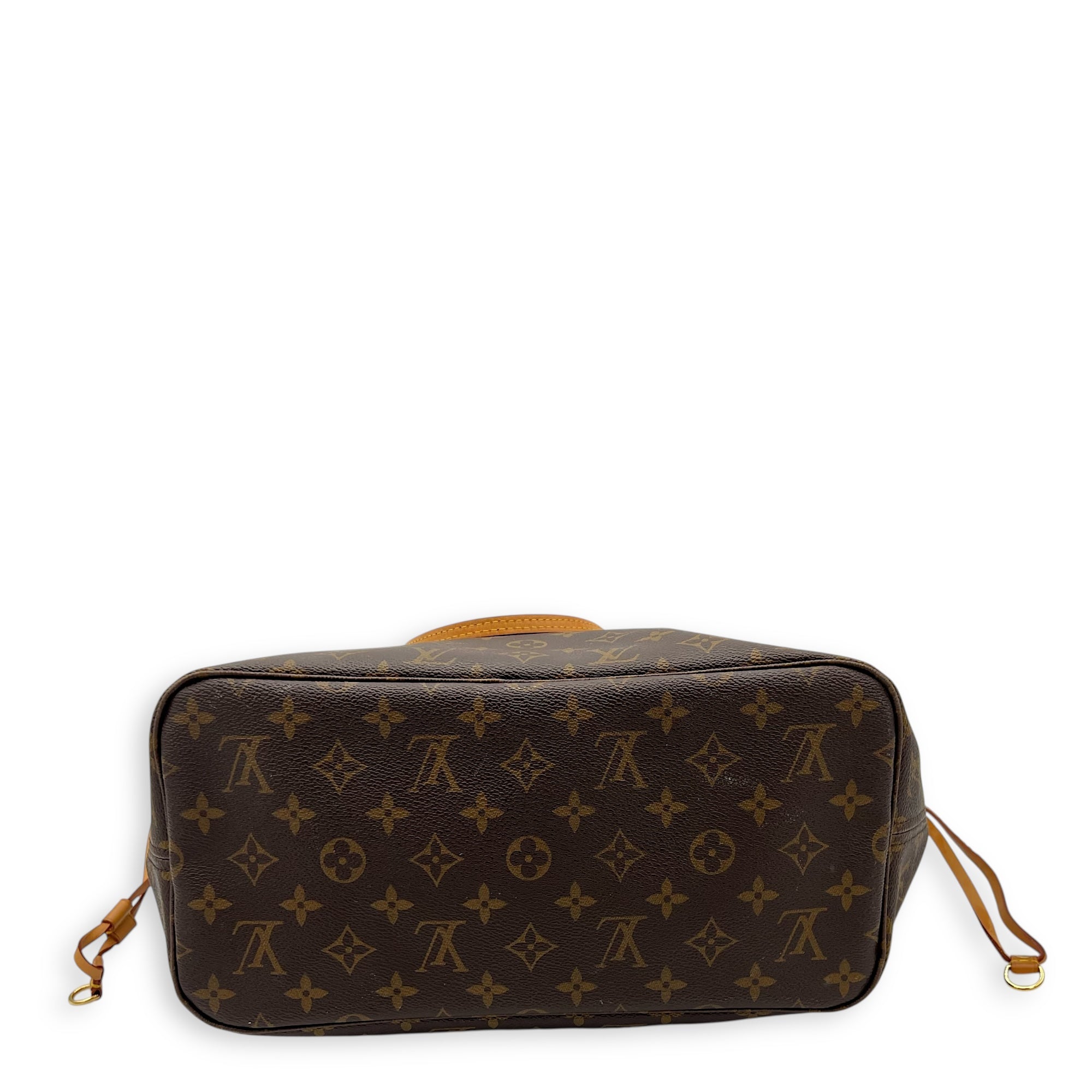Louis Vuitton Neverfull MM Brown Tote Bag in Monogram Coated Canvas, Gold hardware_5