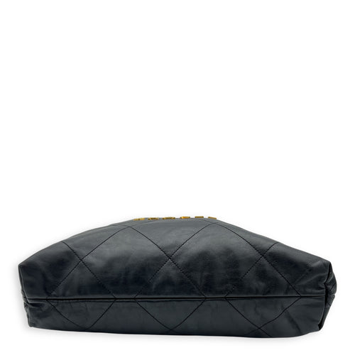 Chanel 22 Tote Shoulder Bag Black in Calfskin, Gold hardware_5