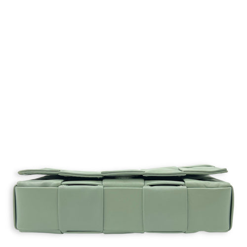 Bottega Veneta Cassette Crossbody Bag Green in Calfskin_5