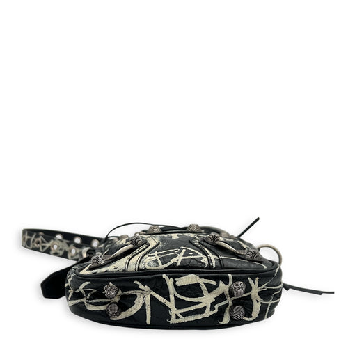Balenciaga Le Cagole Crossbody Bag Multi-colour in Calfskin, Silver hardware_5