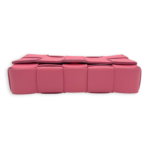 Bottega Veneta Cassette Pink Crossbody Bag in Calfskin_3