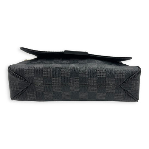 Louis Vuitton District Messenger PM Black in Coated Canvas, Silver hardware_5