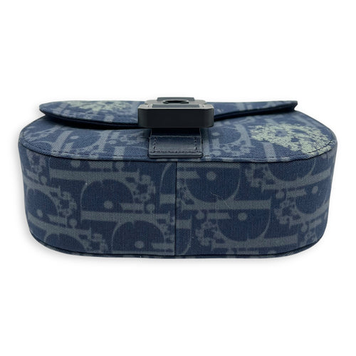 Dior Dior Tears Saddle Blue Crossbody Bag in Denim, Lacquered Metal hardware_3