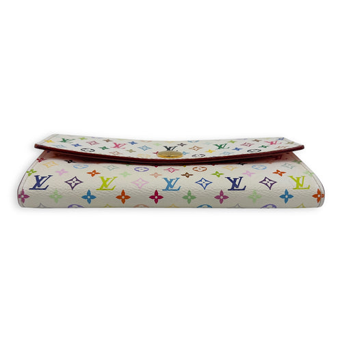 Louis Vuitton Sarah Multi-colour Wallet in Coated Canvas, Gold hardware_5