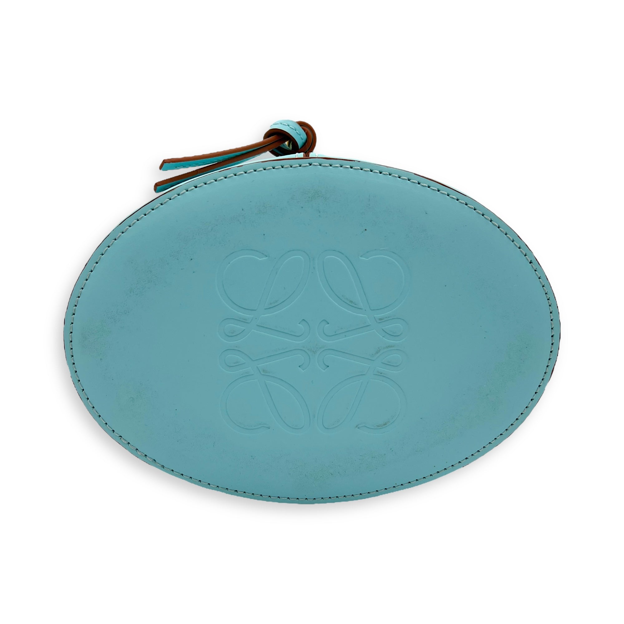 Loewe Ballon Bucket Bag Blue in Calfskin, Gold hardware_7