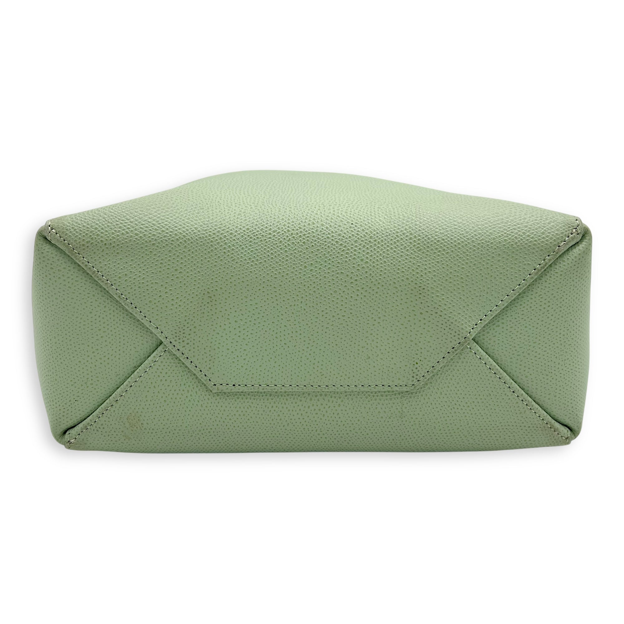 Celine 2 way bag Tote Bag Green in Calfskin, Gold hardware_4