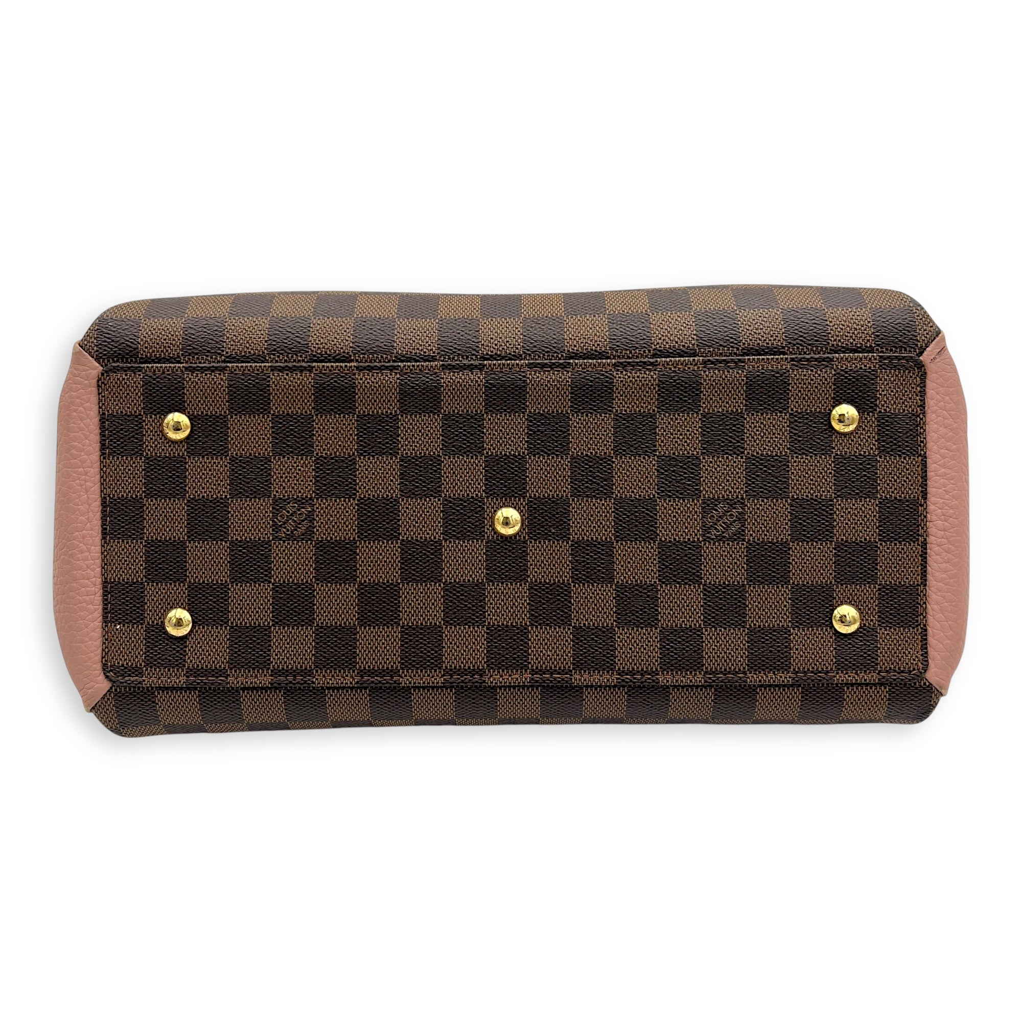 Louis Vuitton Normandy Top Handle Bag Brown in Coated Canvas, Gold hardware_5