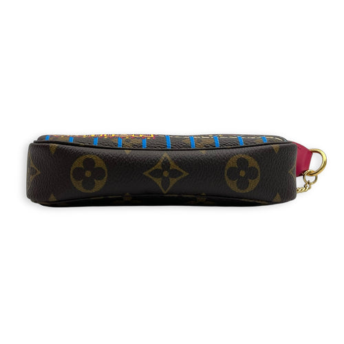 Louis Vuitton Pochette Clutch Brown in Monogram Coated Canvas, Gold hardware_5