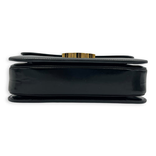 Celine Triomphe Classique Black Shoulder Bag in Calfskin, Gold hardware_5