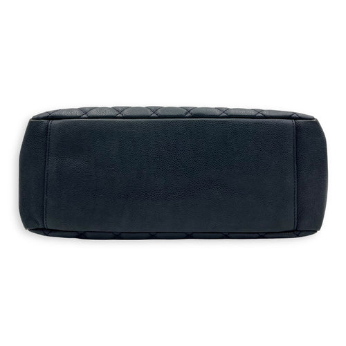 Chanel GST Tote Bag Black in Caviar Leather, Silver hardware_5