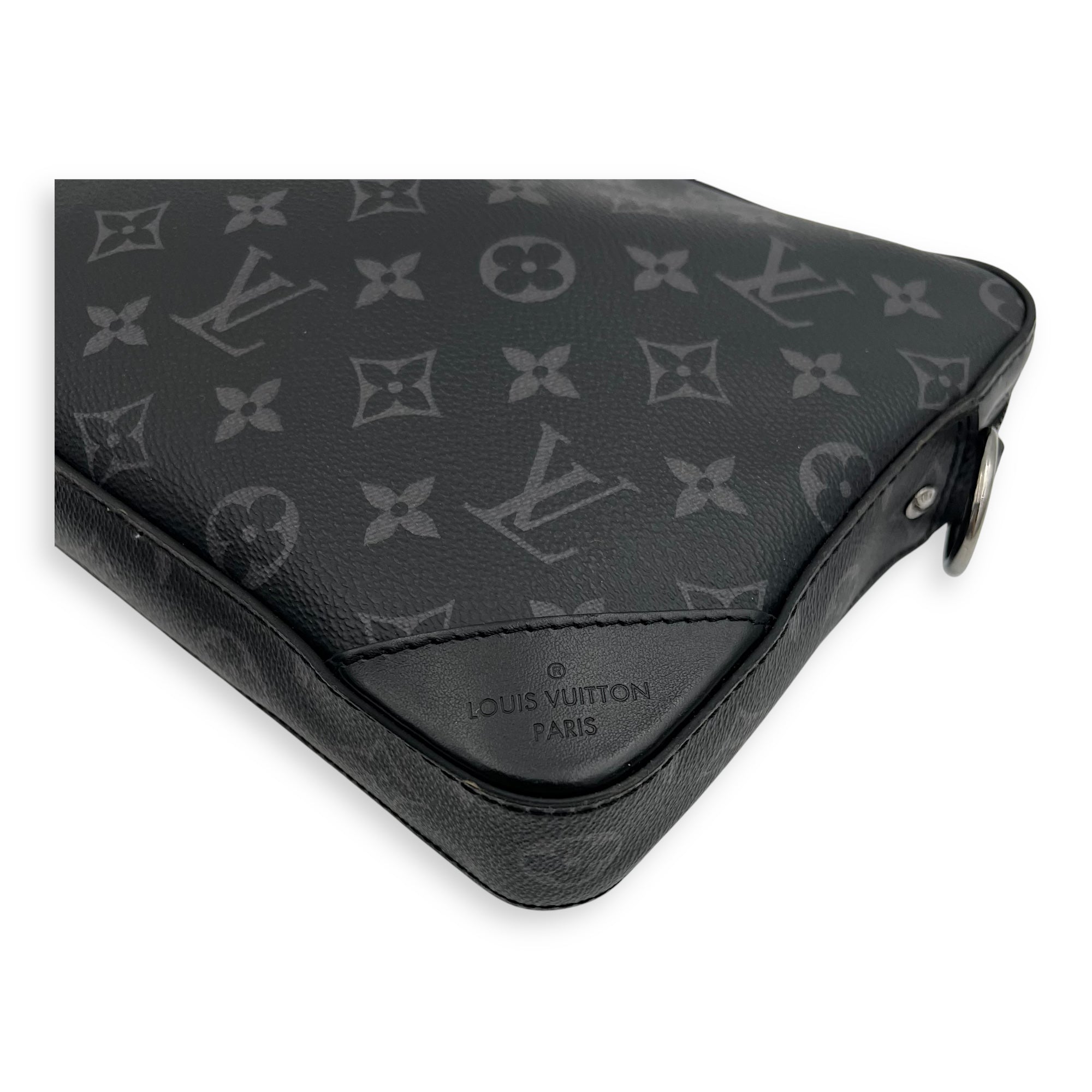 Louis Vuitton Trio Messenger Grey in Monogram Coated Canvas, Silver hardware_13