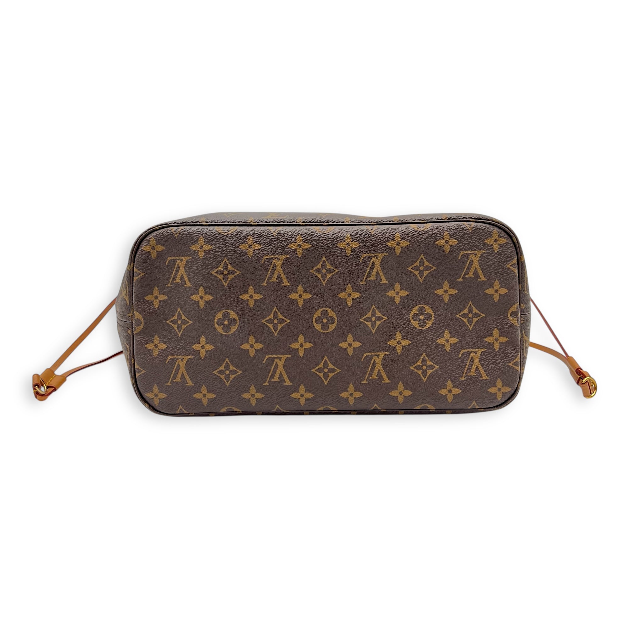 Louis Vuitton Neverfull Tote Bag MM Brown in Monogram Coated Canvas, Gold hardware_8