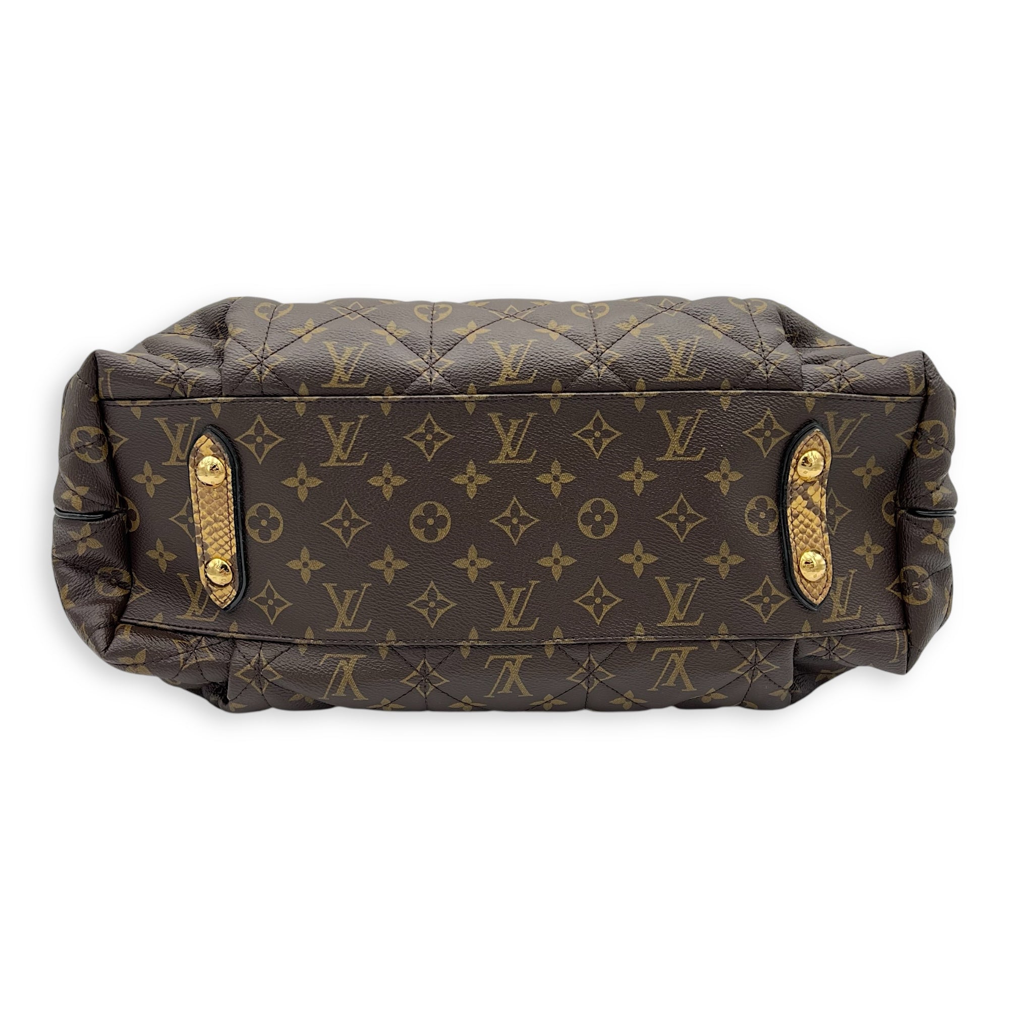 Louis Vuitton Etoile Exotique Top Handle Bag GM Brown in Monogram Coated Canvas, Gold hardware_9